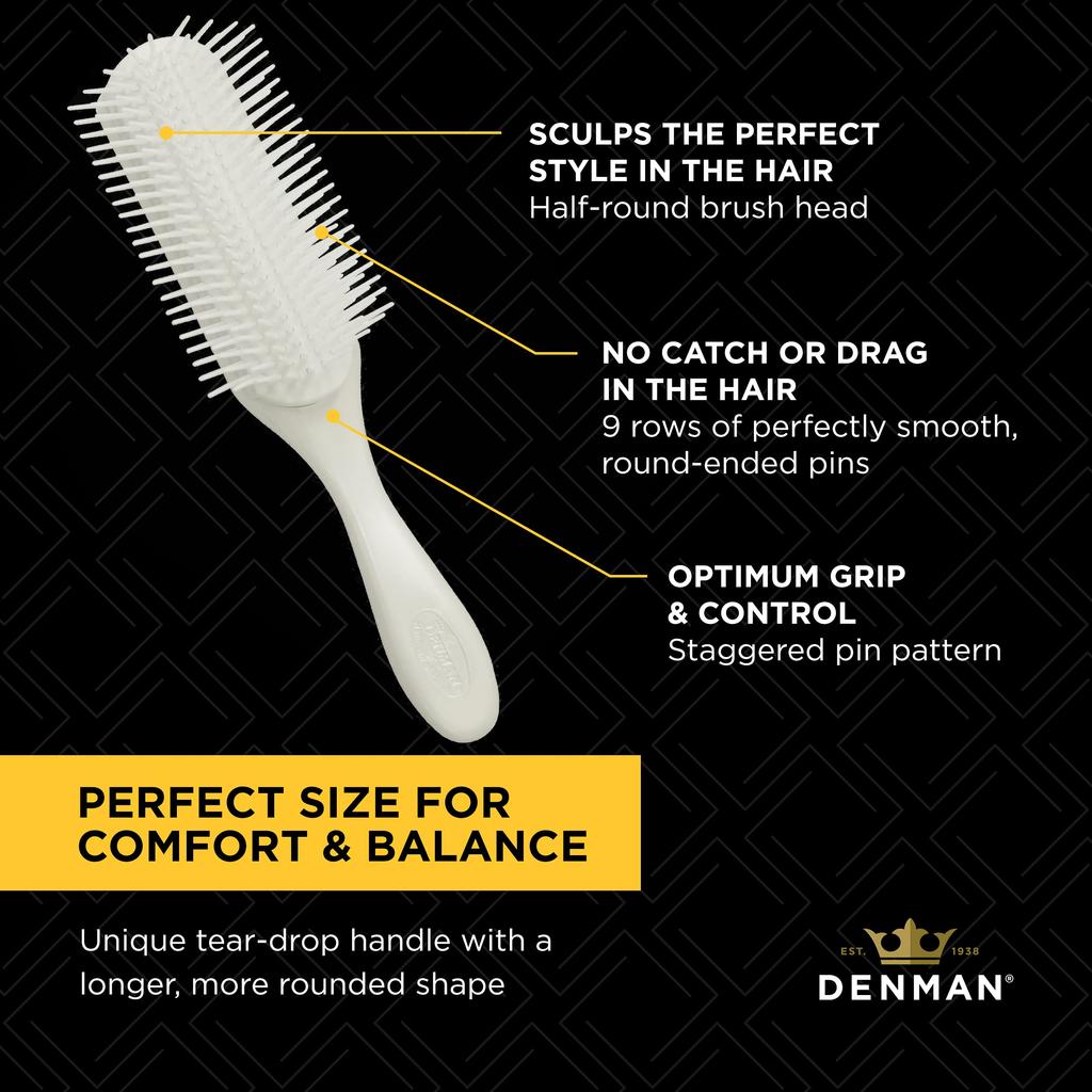 Trico Industries D4 Light Pure White Hair Brush (x 1)