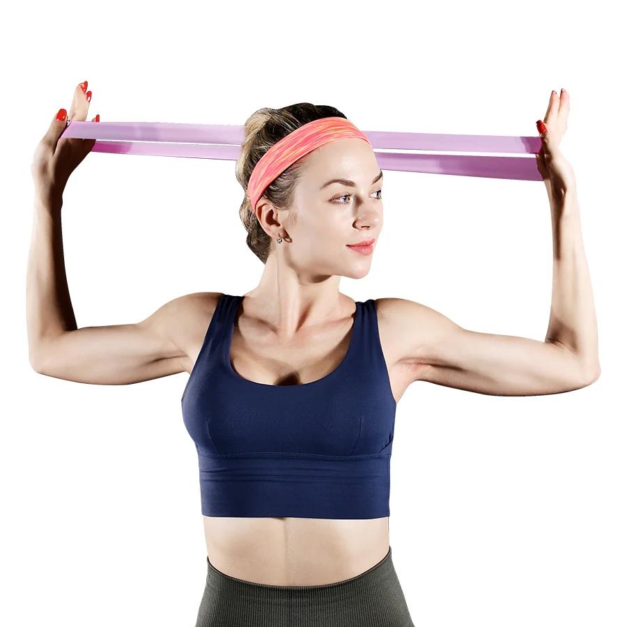 Elastic Band Yoga Resistance Bands Sports and Fitness Training Equipment Stretching Exercise Pilates Gym Strap Portable Body St Practical Use