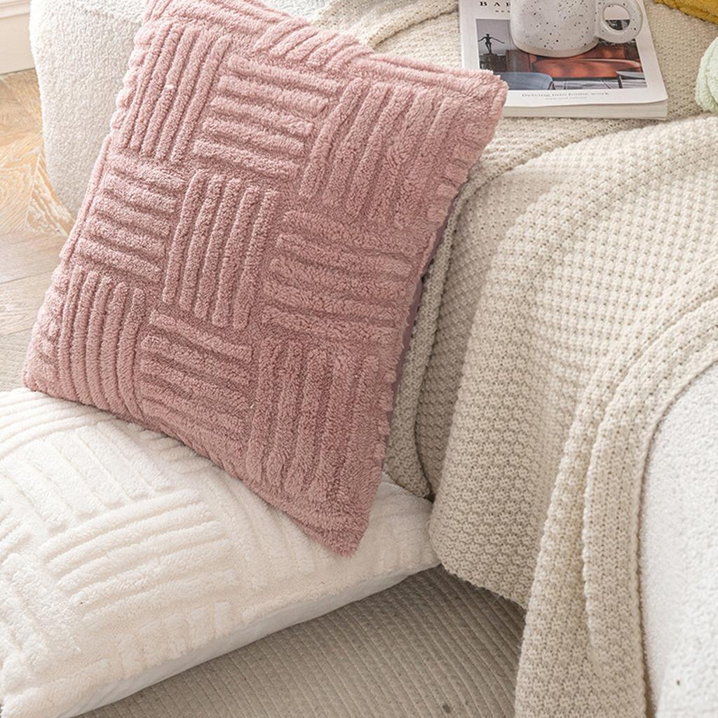 Kord Kissenbezug Rechteck Streifen Bequeme Haptik Sofakissenbezug für Schlafzimmer Sofa Büro