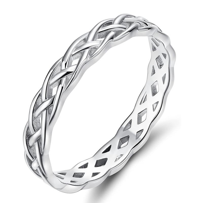 Huitan Cross Band Women Finger Rings High-quality Color Metal Rings Daily Wear Modern Fashion Female Accessories Jewelry