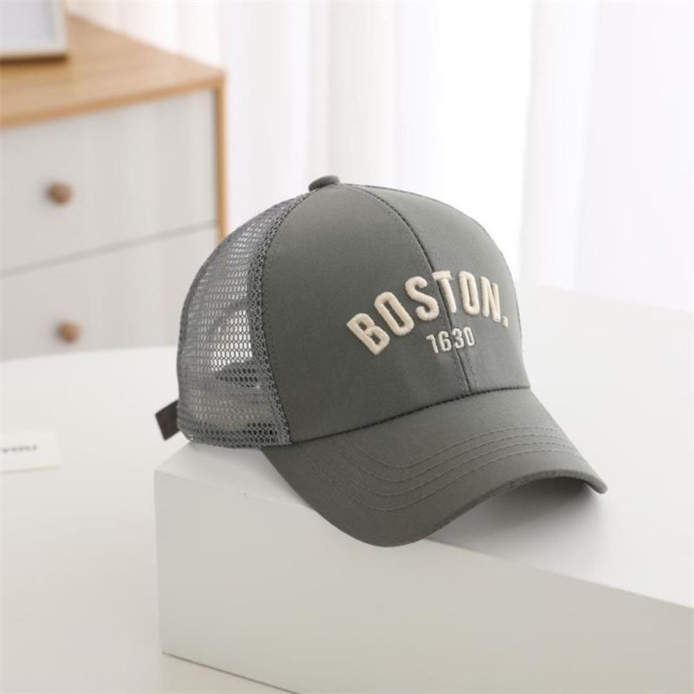 Letter Embroidery Peaked Hat Breathable Mesh Sun Hats Casual Baby Baseball Cap  Summer