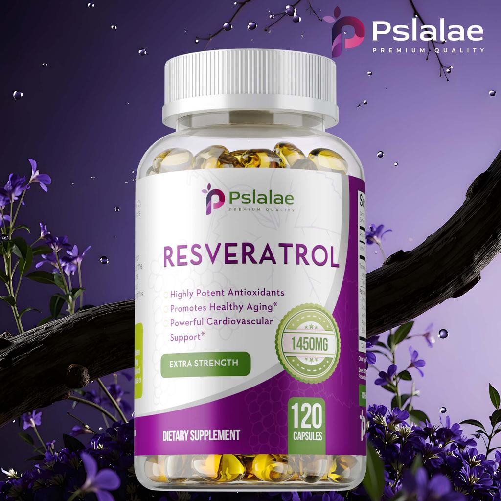 Premium Resveratrol Powerful Strength 1450mg,120 Capsules Antioxidant & Supports Healthy Immune System
