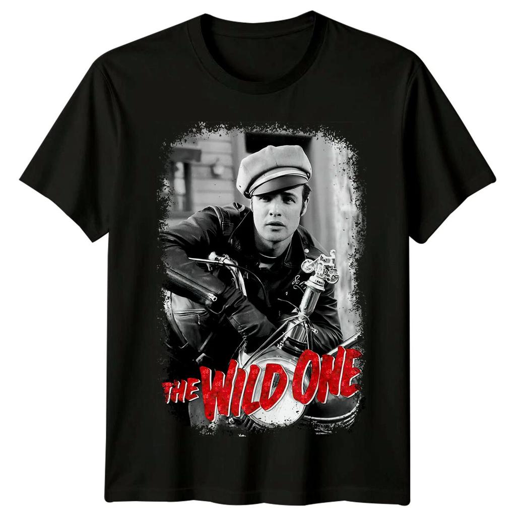 The Wild One TShirt Unisex Summer Classic S Biker Rebel Movie Marlon Brando Retro Graphic Short Sleeve Streetwear Fan Tee