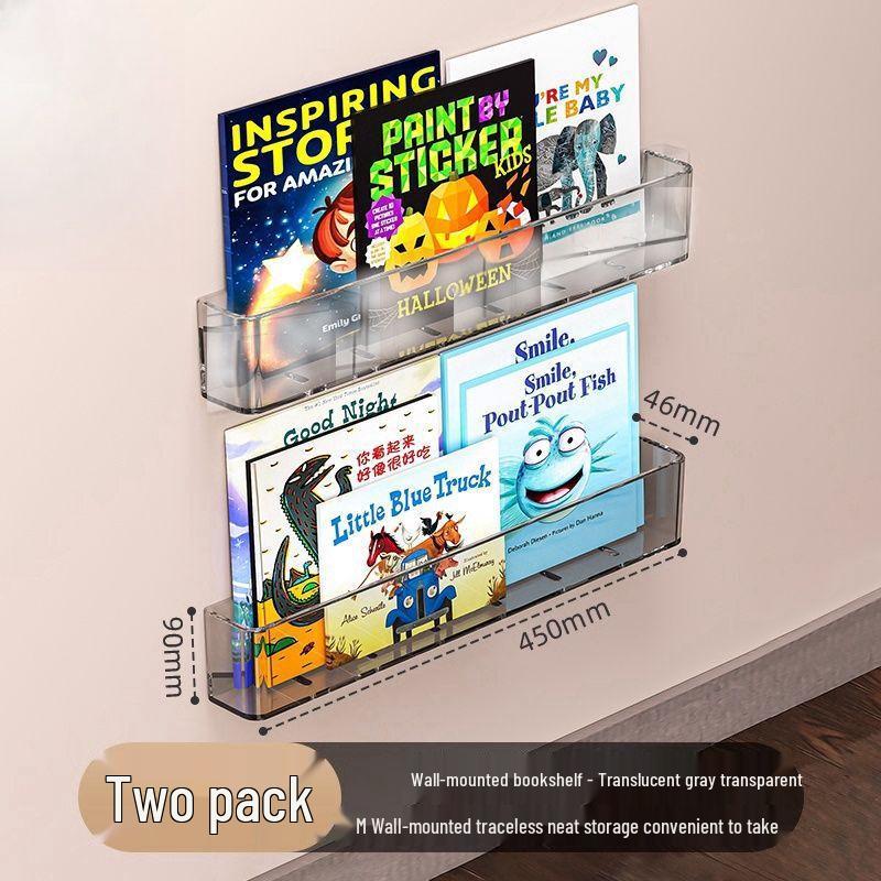 Punch-Free Wall-Mounted Decorative Shelves (2-Pack)