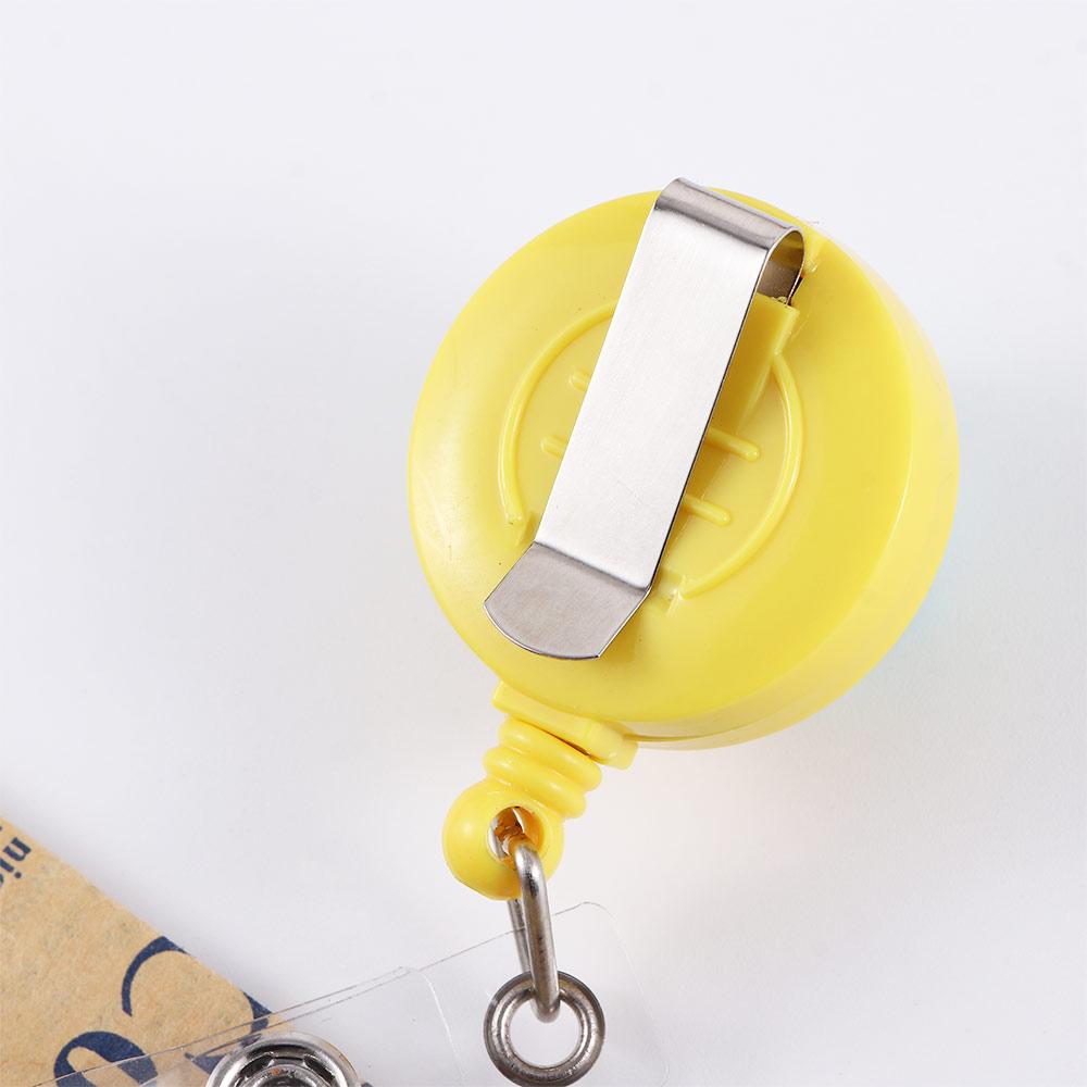 Buckle ID Name Holder Retractable Badge Reel ID Badge Holder Clip Credit Card Holder Clip