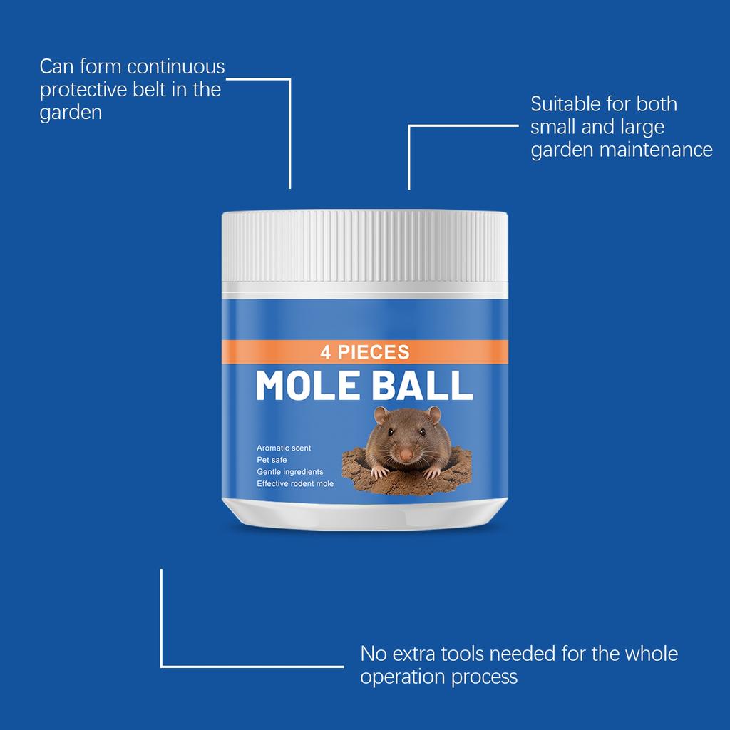 Mole Ball High-Efficiency Mole Effectively Mole Population In Gardens Reduces Mole Population Long-Term Effective Mole.