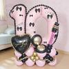 68Pcs Pink Black Latex Balloon Pink Number Balloon Set Pink Butterfly Birthday Party, Anniversary Decoration