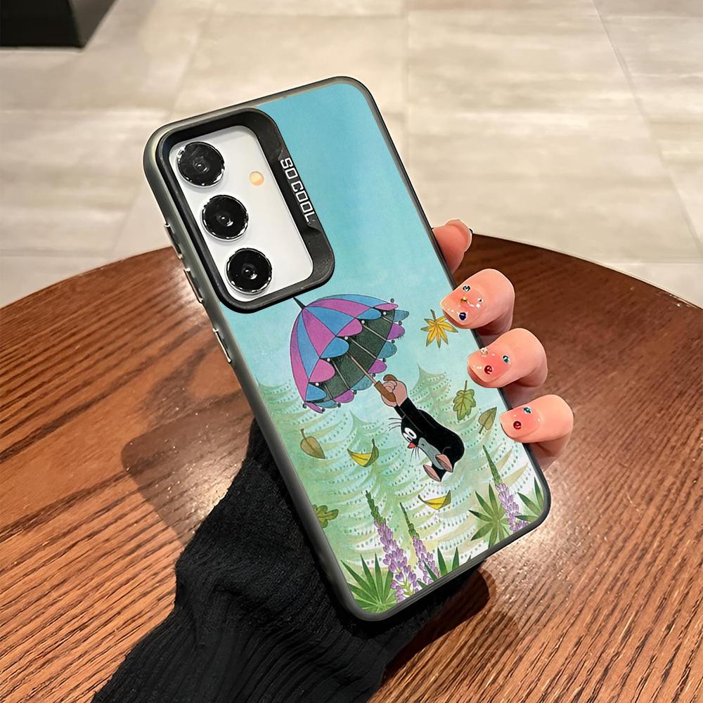 Cartoon Classic Krtek A Kalhotky Phone Case For Samsung Galaxy S25 S24 S23 S22 S21 S20 Note20 Ultra Plus Fe Colored Silver Cover