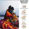 1pc Fantasy Artwork Lightweight Flannel Blanket, Comfortable and Warm Blanket, for Office and Camping Sofa Bed, Livingroom092