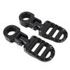 1 Pair Motorcycle Foot Peg Aluminum Alloy Enhanced Comfort Adjustable Angle Foot Peg Footrest for Motorbike with 1in
