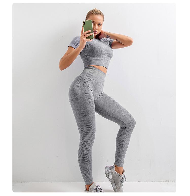 Buy 2 Piece Sets Seamless Fitness Set 