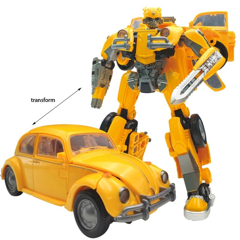 

Yellow Bee Transformer Robot Plastic Material Creative And Cool Style