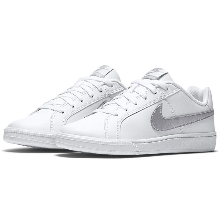 New Nike Court Royale White Metallic Silver Women's 749867-100