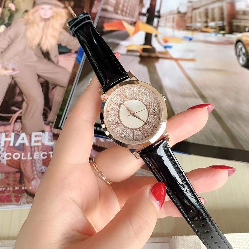 Sky Tower Simple Quicksand 520 Watch Schoolgirl Vintage Roman Scale Ladies Quartz Waterproof Watch 19003