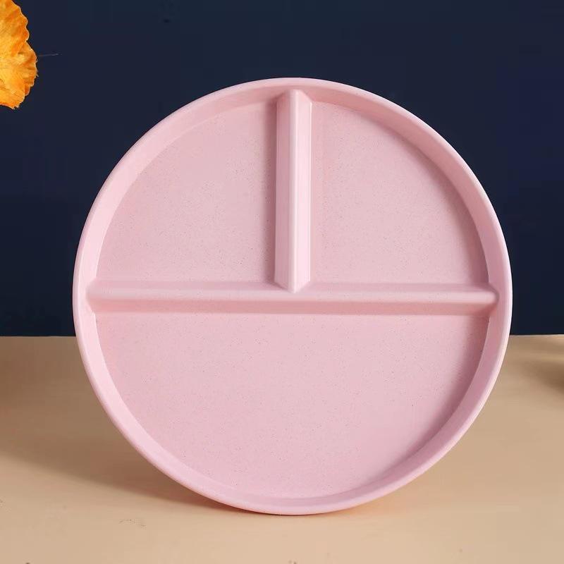 Nordic Three-Compartment Portion Control Plate - Anti-Fall Plastic for Fat Loss and Meal Management