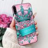 For Samsung Galaxy A90 5G Phone Case For Samsung A90 5G SM-A908B Elegant Floral Cat Painted Black Silicone Soft TPU Cases