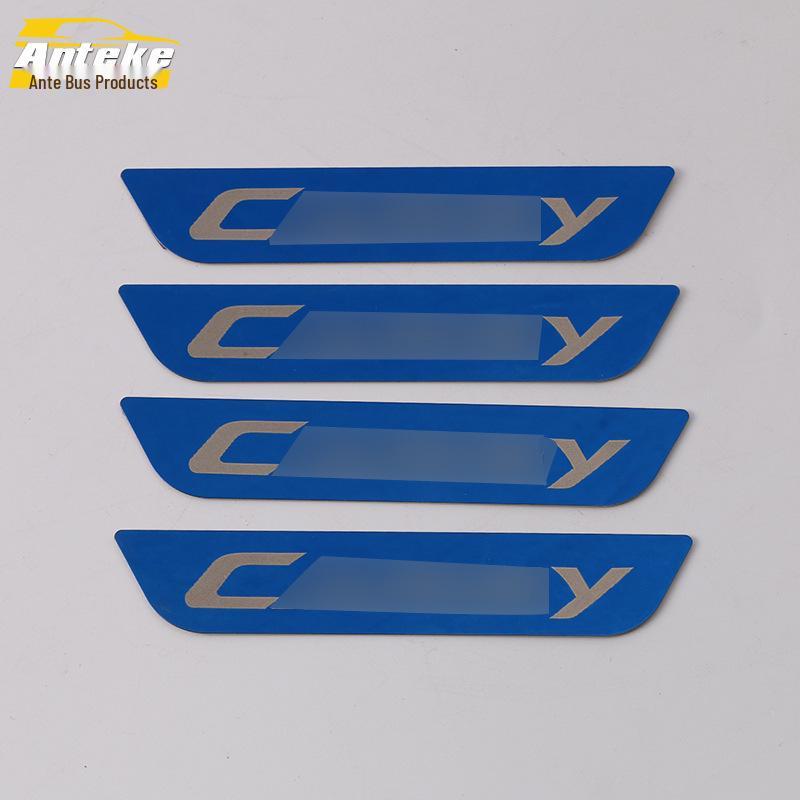 Stainless Steel Anti-Kick Pad & Decorative Sticker for 18 Camry Models – Door & Armrest Protection