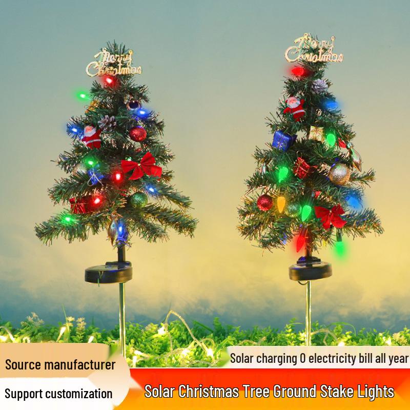 Outdoor LED Snowflake Solar Christmas Lawn Lights