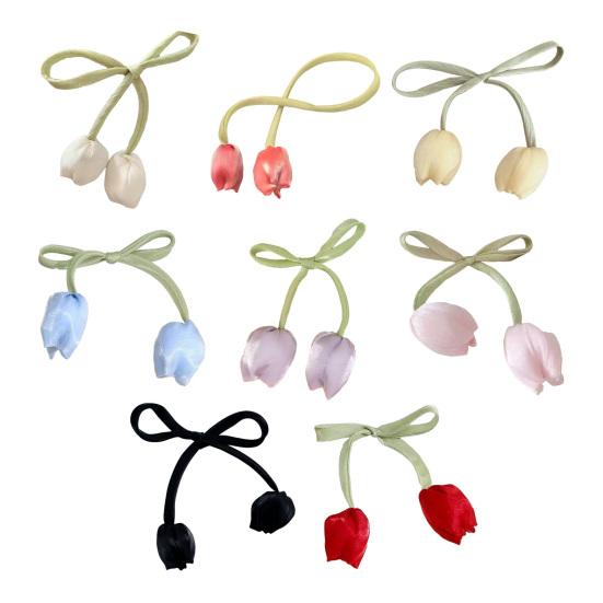 Tulip Strap Hair Tie Accessories Tulip Ribbon Curtain Tieback for DIY Crafts Clothing Hair Bands
