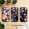 C-Colorful Star Evil Eye Clear Phone Case For iPhone 17 16 15 14 13 12 Pro Max Plus for Mirror Wireless Magnetic Cover