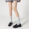 Female Summer Thin Double Layer Pile Pile Pleats Sweet Candy Color In The Tube Socks
