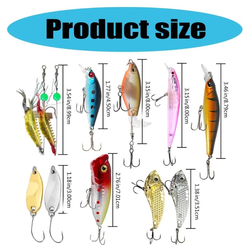 Fisherman's Delight Advents Calendar 2024 Fishing Enthusiast Advents Calendar 24Pcs Lures for a Christmas Countdowns