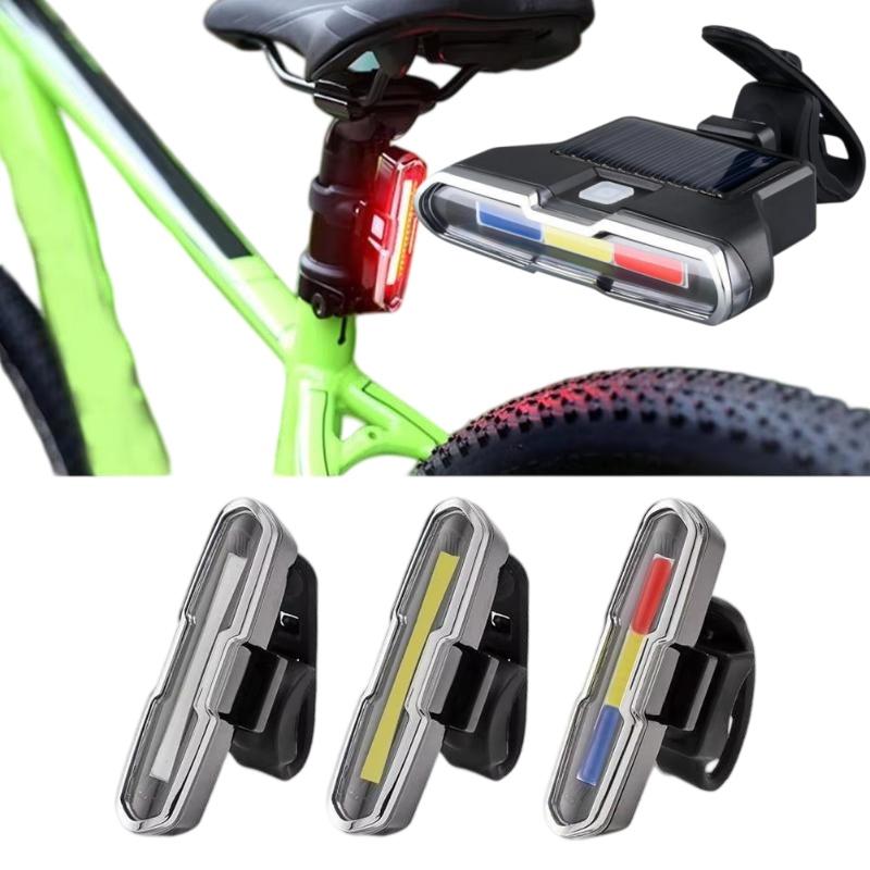 USB Rechargeable LED Bicycle Taillight IP65 Waterproof Rear Light for Mountain Bike Commuting Cycling Safety