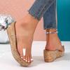 Fashion Women Sandals Open Toe Rome Slippers 2025 New Summer Shoes Women Casual Wedges Platform Sandals Slides Women Sandalias De Mujer