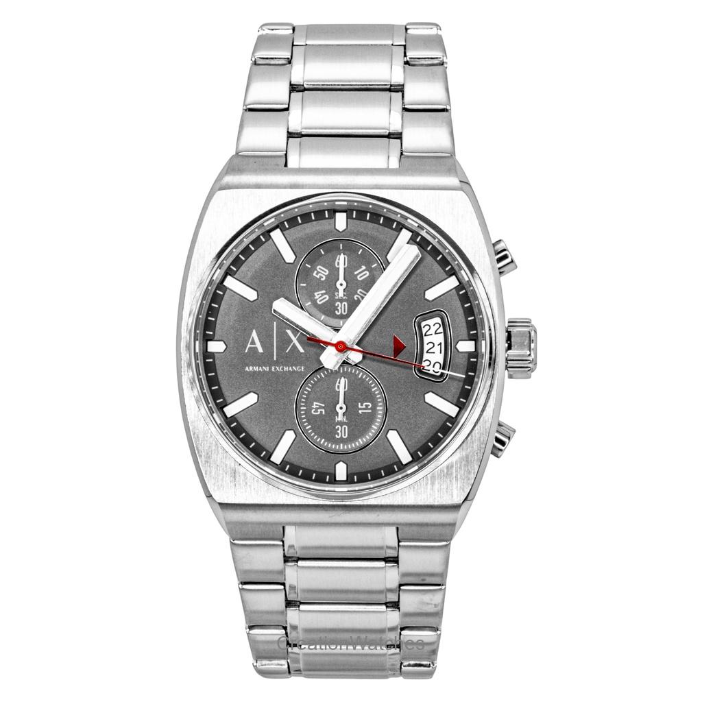 

Мужские часы Armani Exchange Oliver Chronograph из нержавеющей стали с серым циферблатом, кварцевые AX2820 серый