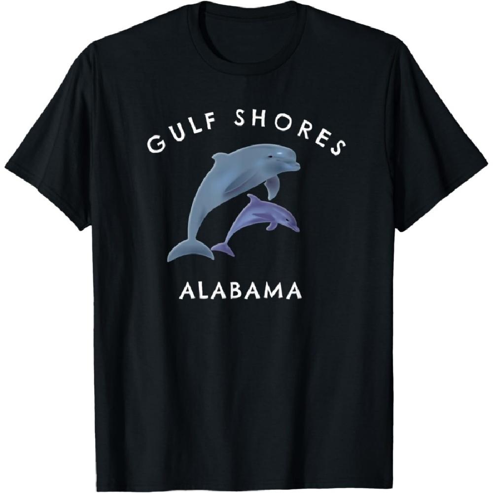 

Gulf Shores Alabama Dolphins T-Shirt XXXXXL чорний