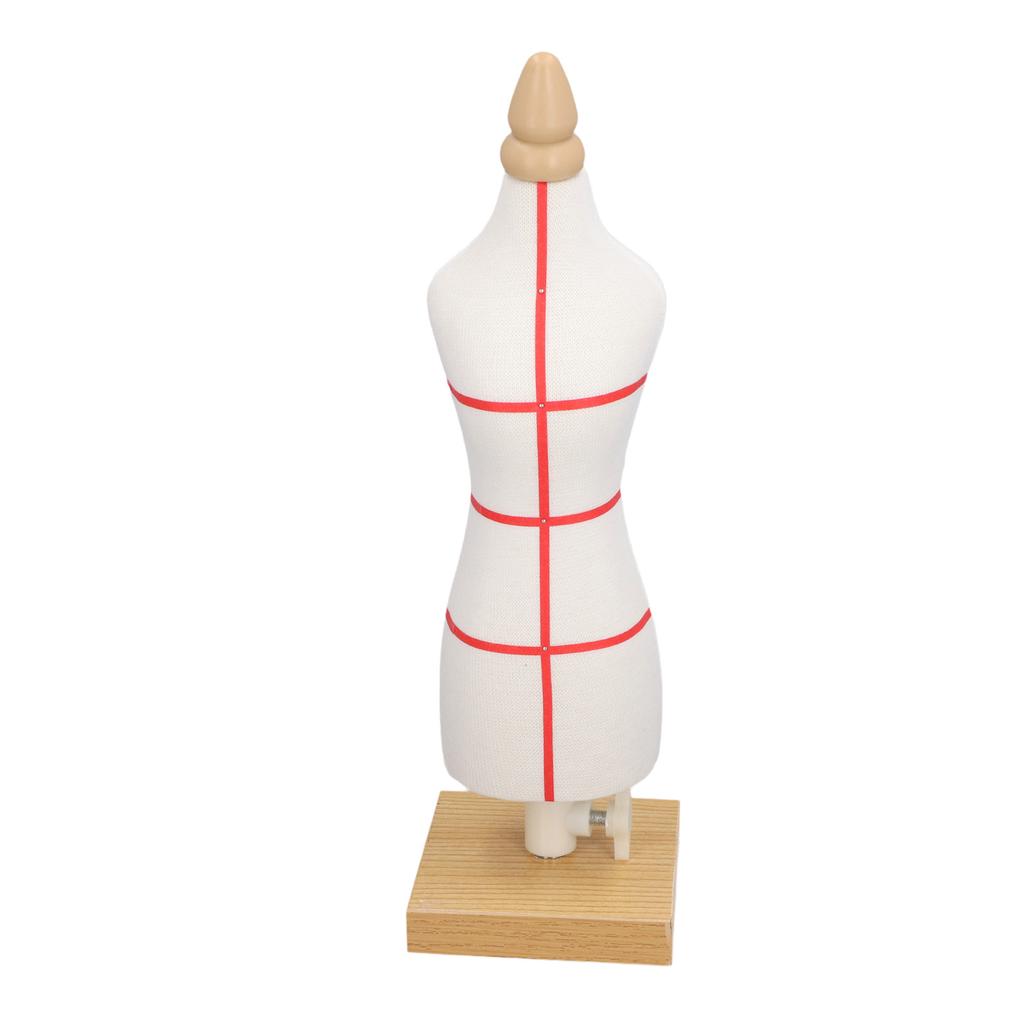 Dukkekropp 12,2 tommer Lerret Klær Søm Mannequin Bordplate Utstilling Klesstativ med