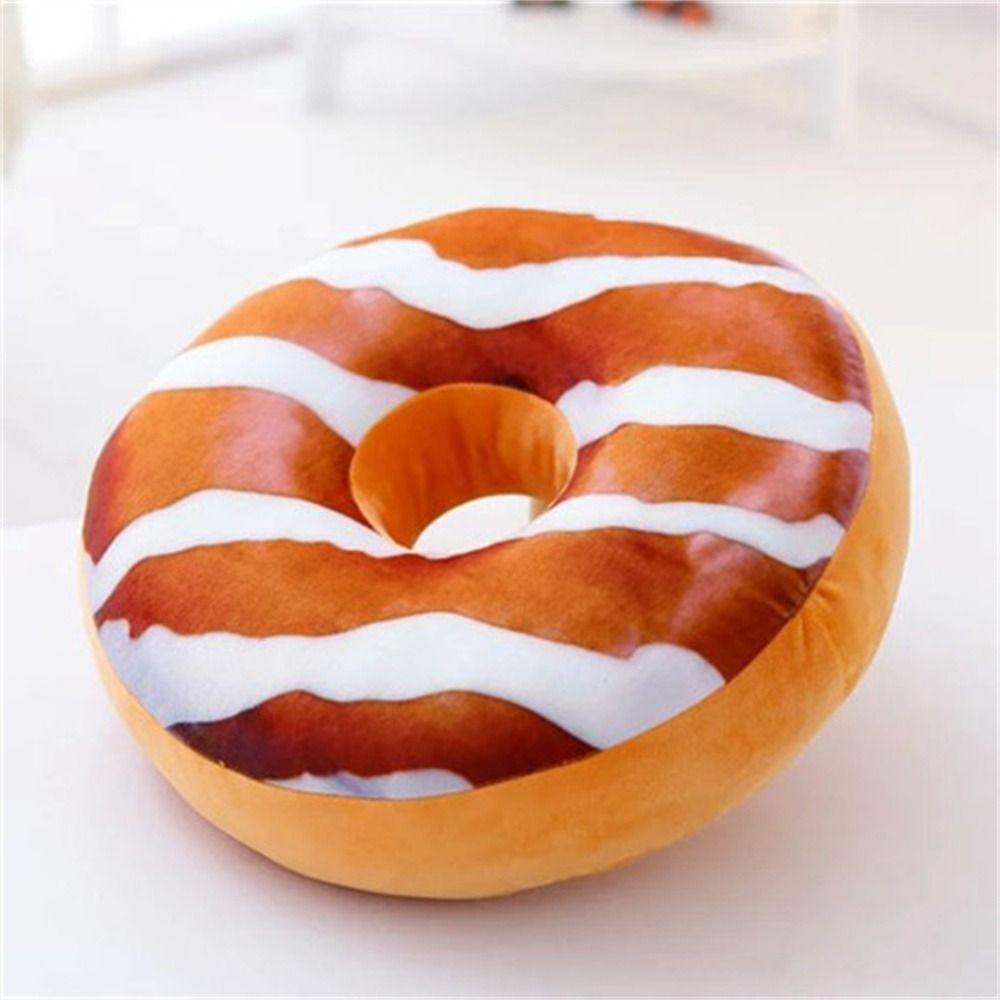 Cover Chocolates Donut Nap Pillow Seat Cushion Donut Stuffed Toys Pillow Doughnut Donut Plush Toy
