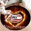 Philips Sport Vereniging Custom Name Round Area Rug,Carpet Rug for Living Room Bedroom Sofa Playroom Decor,Non-slip Floor Mat