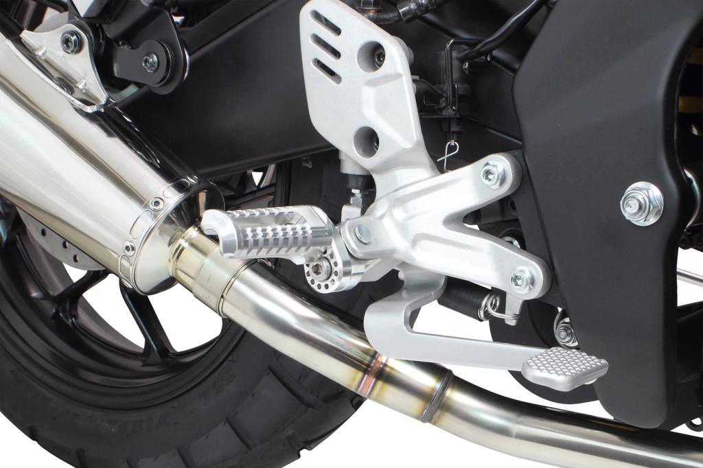 Special Parts Takegawa Adjustable Step Kit, Silver, for XSR125/MT-125/YZF-R125, Etc., 06-13-0114