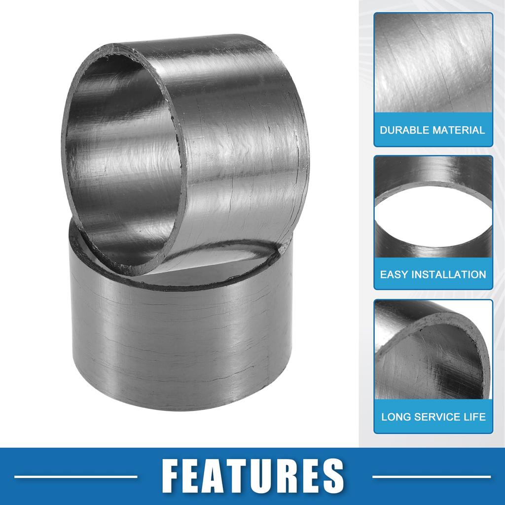 A ABSOPRO Motorcycle Exhaust Air Muffler Pipe Gasket 50mm Inner Diameter 55mm Outer Diameter