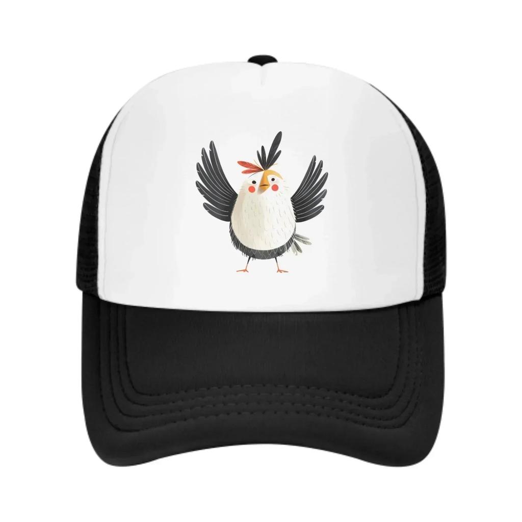 Cartoon-Huhn Frühling Sommer Freizeit Sport Täglich Sonnenhut Angeln Outdoor Herren und Damen Trucker Caps Mode Kappe