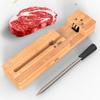 Wireless Meat Thermometer Bluetooth Connection APP Monitoring IPX7 Smart Food Thermometer for Oven