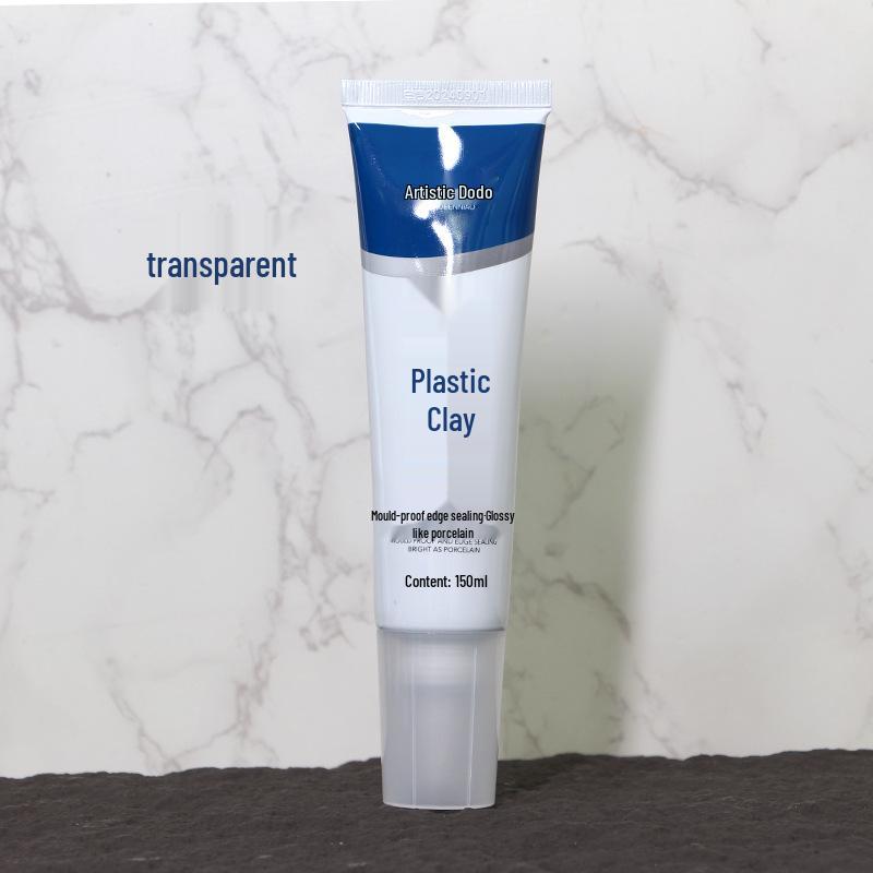 White Anti-Mold Waterproof Clay Sealant for Kitchen, Bathroom, and Sink.