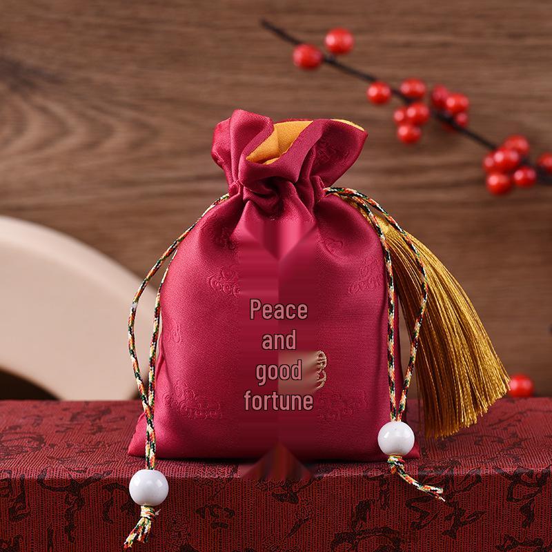 Ping An Cultural Scenic Amulet: Hanfu Style Sachet Pendant for Safety and Luck