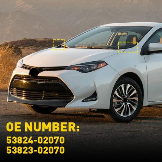 For 2014- Toyota Corolla LE 2X Left & Right Windshield Wiper Side Cowl Cover