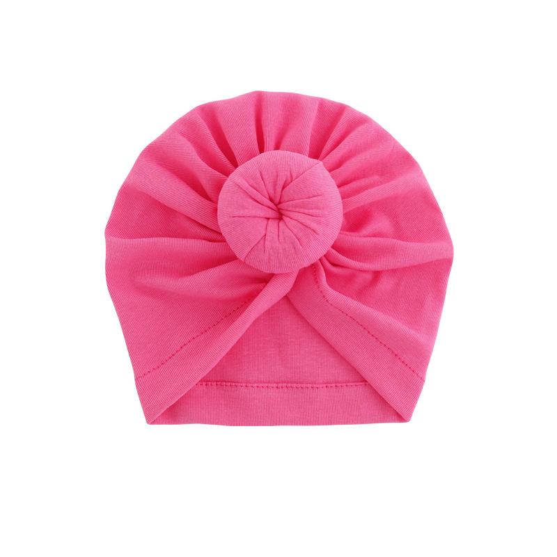 

Infant Turban Baby Hat Solid Cotton Headwraps for Newborn Baby Girl Boy Cap Kids Donut Knot Beanies Bonnet Hair Accessories