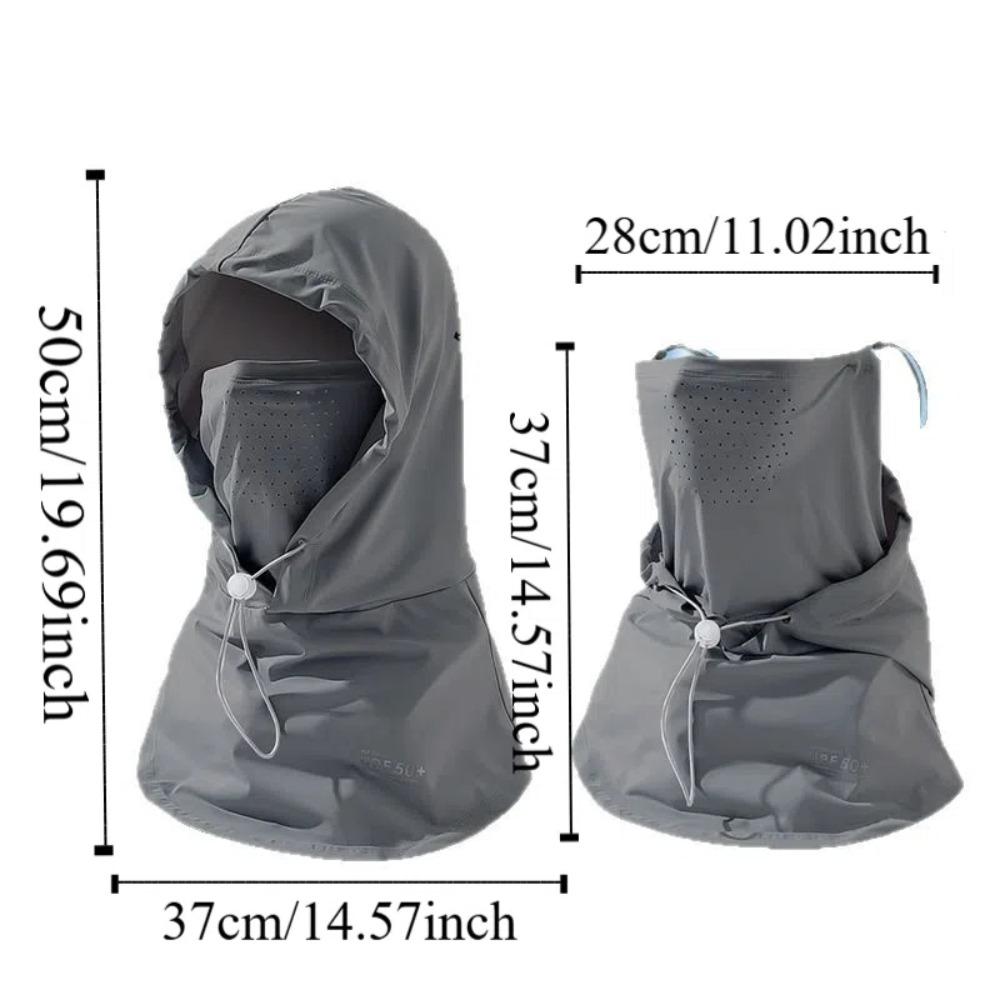 Adjustable Anti-UV Balaclava Hat Dual Use Elastic Cycling Uv Protection Masks Neck Protection Ice Silk Sunscreen Full Face Cover