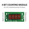 0-9999 Elektronisches Zählermodul Schalterzählermodul mit niedrigem Pegel und Stromausfall-Speicherfunktion 4-Bit Digitale Röhrenzähler DC4-25V