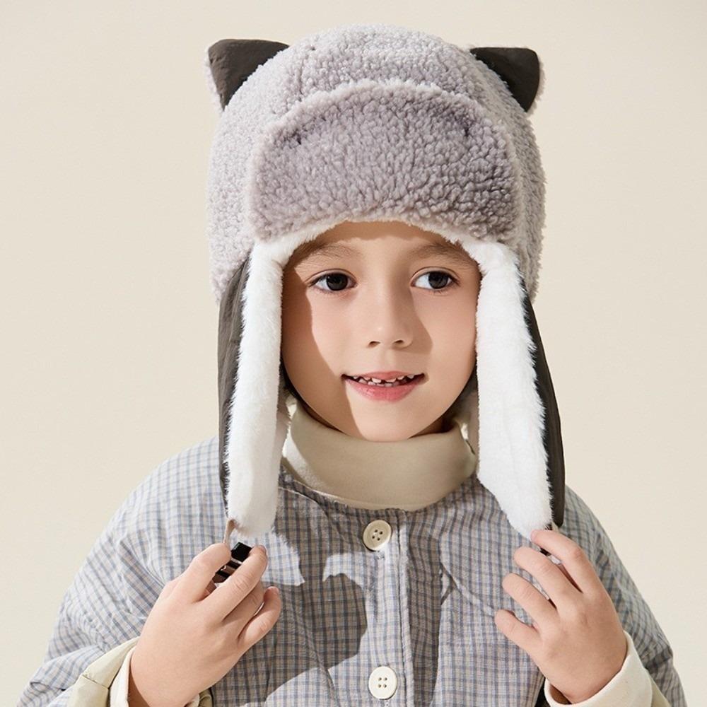 

Plush Warm Lei Feng Hat Coldproof Pullover Cap New Pilot s Hat Autumn and Winter 4