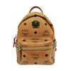 [Pre-Owned] Classic Allover Logo Studded Three-In-One Coated Canvas Shoulder Crossbody Backpack - Very Good #1TWSZJF