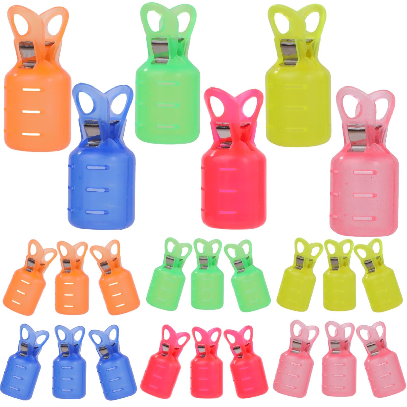 

Rubonarie Egi Covers, Set of 24 Needle Protection Holders (6 Colors, Large)