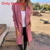 Womens Knit Cardigan With Rabbit Faux Fur For Autumn Casual Wear