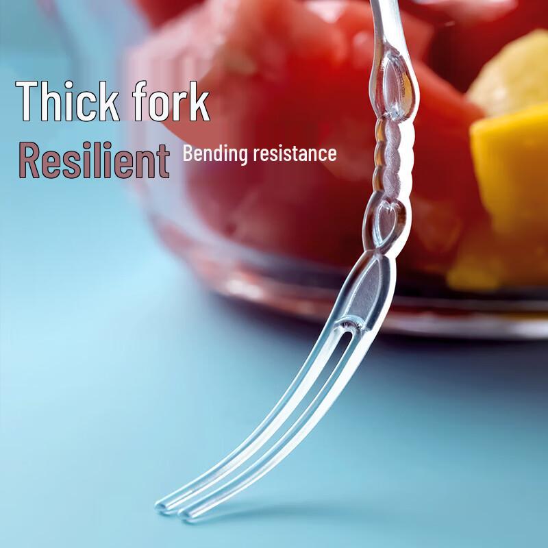 Einweg-Obstgabeln aus Kunststoff