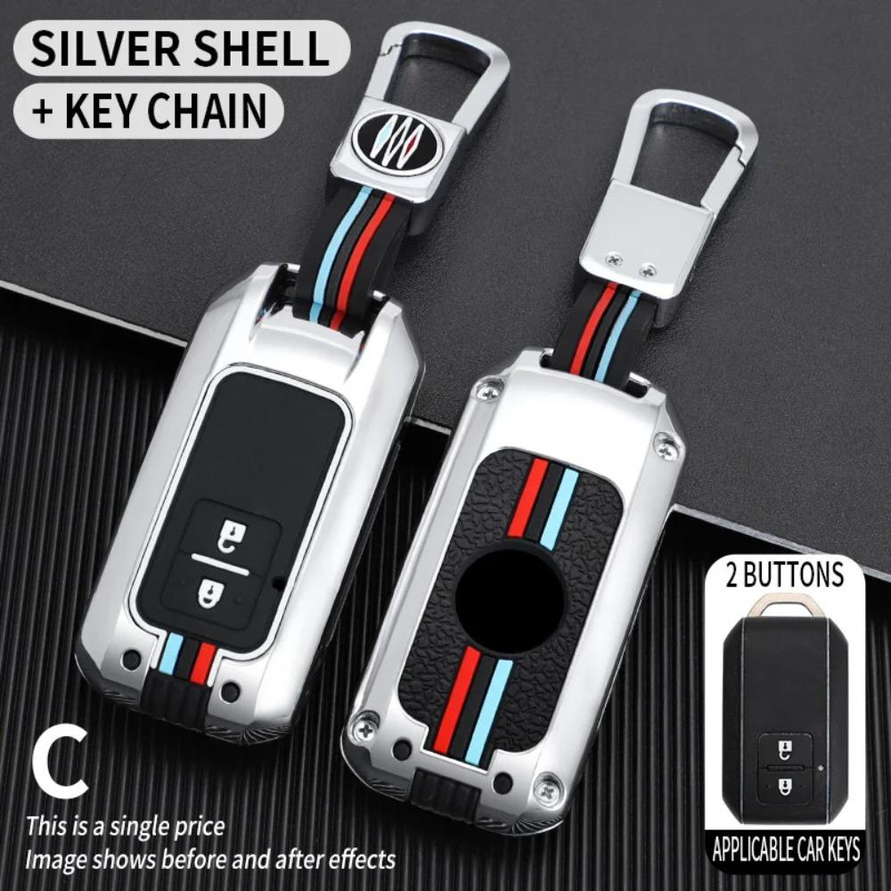 Car Key Case Cover Protective Shell Fob for Suzuki Ertiga Swift 2017 Wagon R Japanese Monopoly Type 3C Car Keychain Accessories