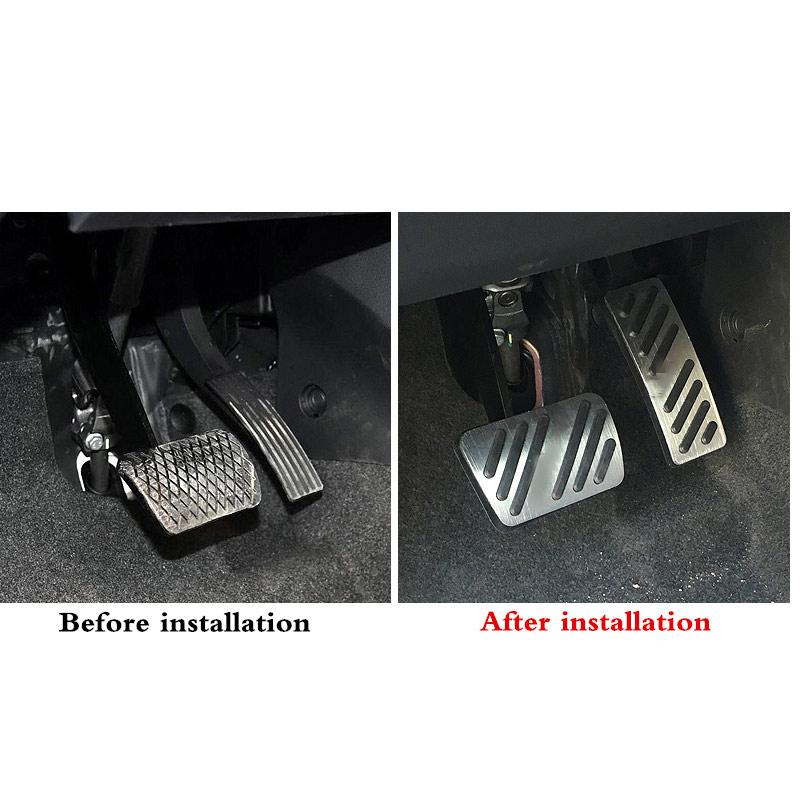 Stainless Steel Car Foot Pedals Fit For MG ZS Acessories EV ZX EZS ZST ZS11 2017-2022 Accelerator Brake Non-slip Pedal Cover Pad